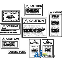 CAUKIT - Decal Set, Universal Caution 	