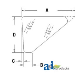 CG3114 - Glass, Front, Side, Lower (RH/LH)	