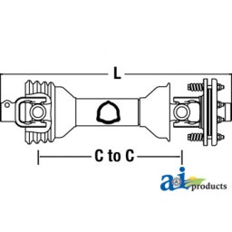 CS42516 - Driveline; W/ 7" Friction Clutch