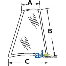 D126204 - Glass, Rear, Quarter (RH)	