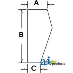 D131289 - Glass, Windshield, Door, Lower (LH)	