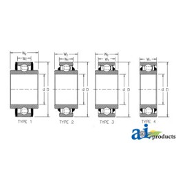 DC209TTR10-I - Disc Bearing; Cylindrical, Round Bore, Re-Lubricatable