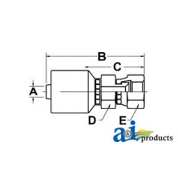 FJX-12-08-W - Hw-Fjx Female Jic 37° Swivel Connector