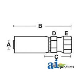 FPX-08-08-W - (HW-FPX) Female NPSM Pipe Swivel Connector