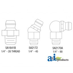 GF1428TT - Grease Fitting, 1/4-28, 20 pack 	