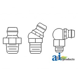 GF8M - 8mm St. Metric Grease Fitting, 20 Pack