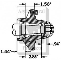 HS350066 - Hub & Spindle Assy.	