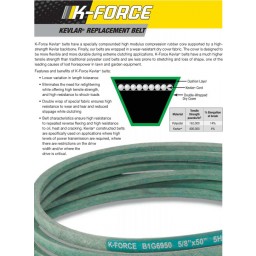 B1B117K - Kevlar Blue V-Belt 5/8" X 120"