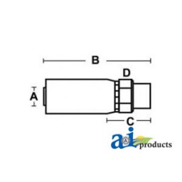 M-BSPP-06-06 - (HC-M-BSPP) Male BSP Parallel Pipe - Rigid - Stra