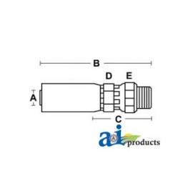 MBX-06-08-W - (HW-MBX) Straight Thread O-Ring Swivel Connector	