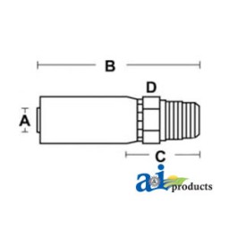 MP-04-02 - (HC-MP) Male NPTF Pipe - Rigid - Straight	