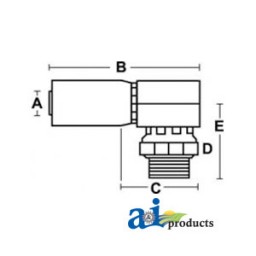 MPX90-04-04 - (HC-MPX90) Male NPTF - Pipe Swivel - 90 Deg	
