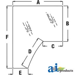 R157210 - Glass, Door Lh - Tinted