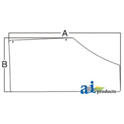 R186465 - Glass, Door (RH fixed)	