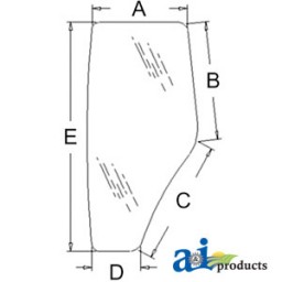 R198624 - Glass, Door (LH)