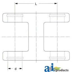 W040388 - Implement Yoke, Double 	