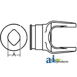 W041577 - Inboard Yoke, used w/ 2a Outer Profile Tubing 	