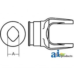 W041315-A - Inboard Yoke, used - Ov, OvGA  OvGEH Inner Profile Tu