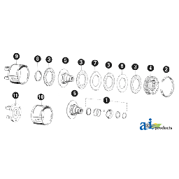 W175022 - Spring Pack, K96 & K96/4 Friction Clutches, 165 Marking