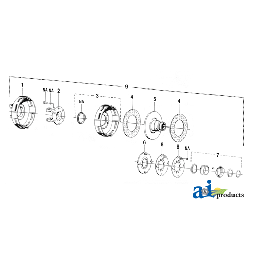 W185836 - Housing, K92 Friction Clutch, 2300 210 Ser.