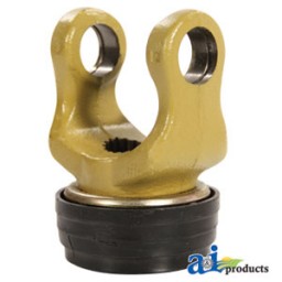 W196862 - Tractor Yoke, Splined 1 3/8 - 21 Spline w/ AS Lock 	