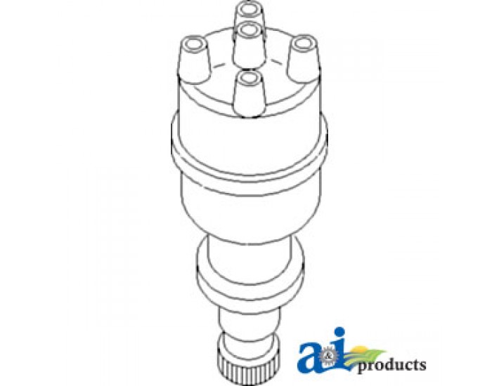 107304C91 - Distributor, New, Electronic Ignition, 6 Volt Positiv
