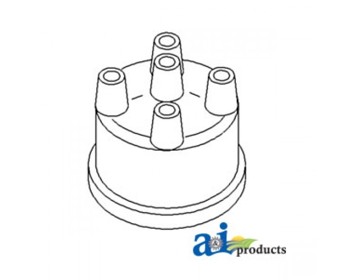 10P2990 - Cap, Distributor (4 Cyl) 	