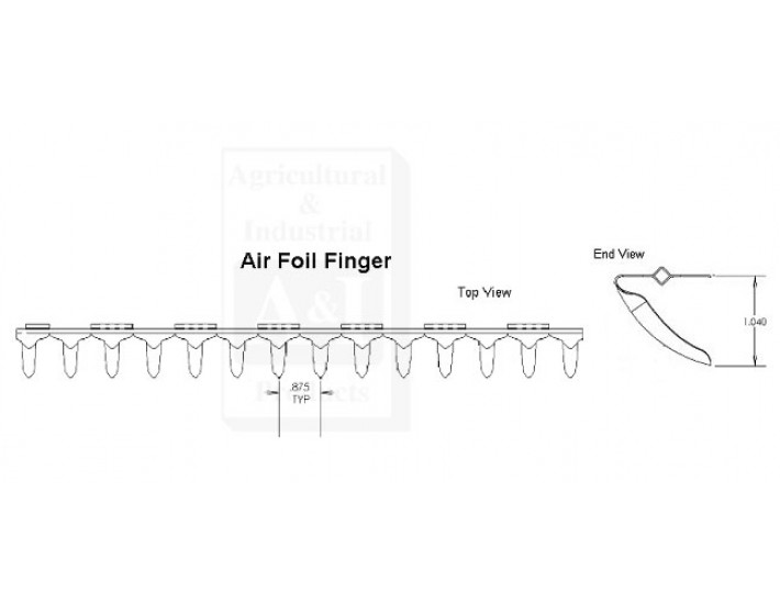 1347372C7 - Chaffer, Adjustable Air Foil, Top 	