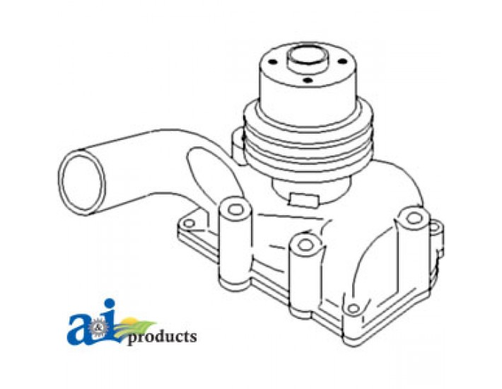 162804AS - Water Pump w/ Pulley	