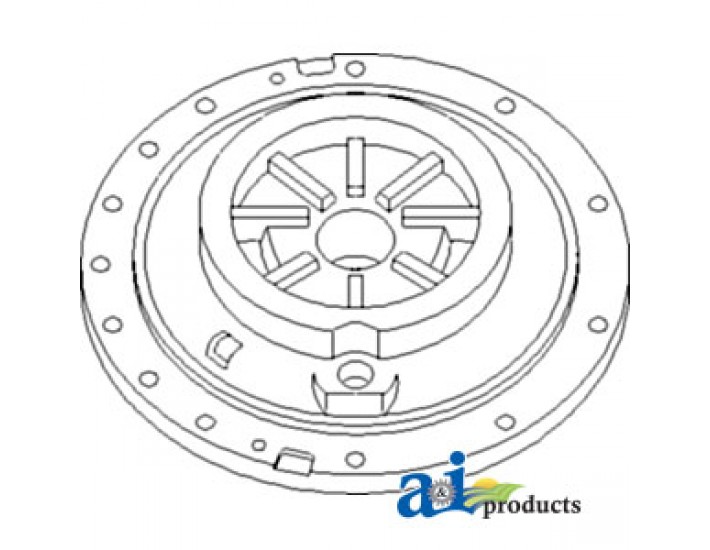 1687863M3 - Plate, Differential Lock (LH) 	