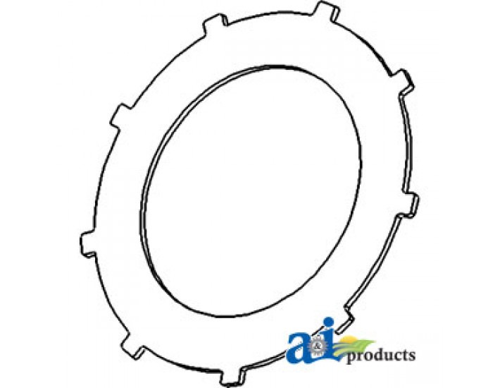 635384R2 - Steering Clutch Disc: 9.8" OD, 5.67" ID, 9 external ea