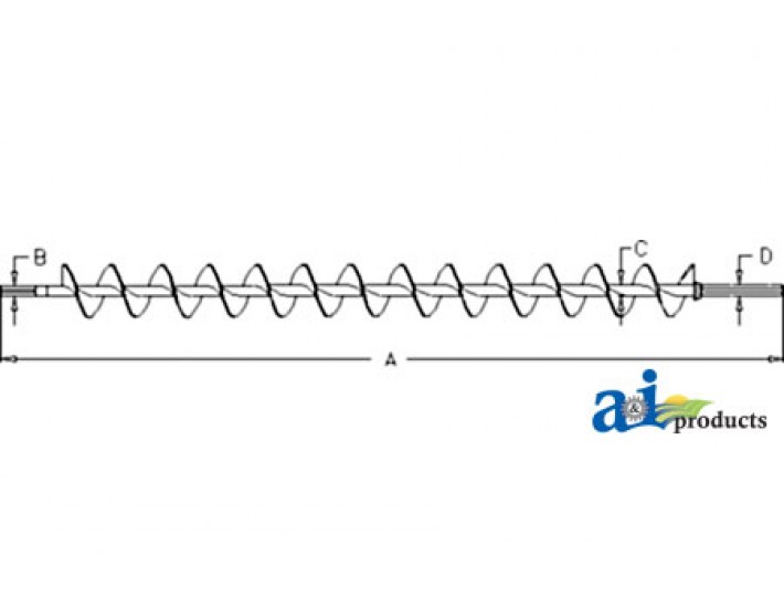 87730185 - Auger, Tailings; Ext Wear	