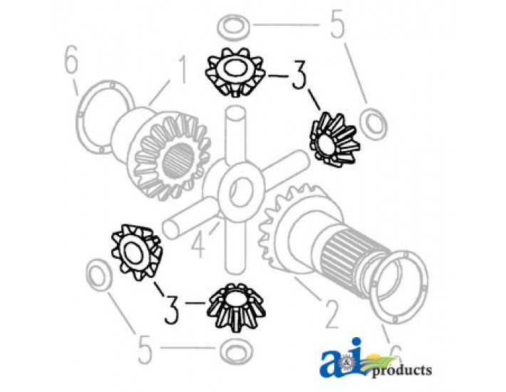 957E4292B - Gear, Differential Spider (1) 	