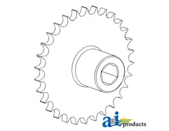 AH130571 - Sprocket Assy, Upper Tailings Elevator 	