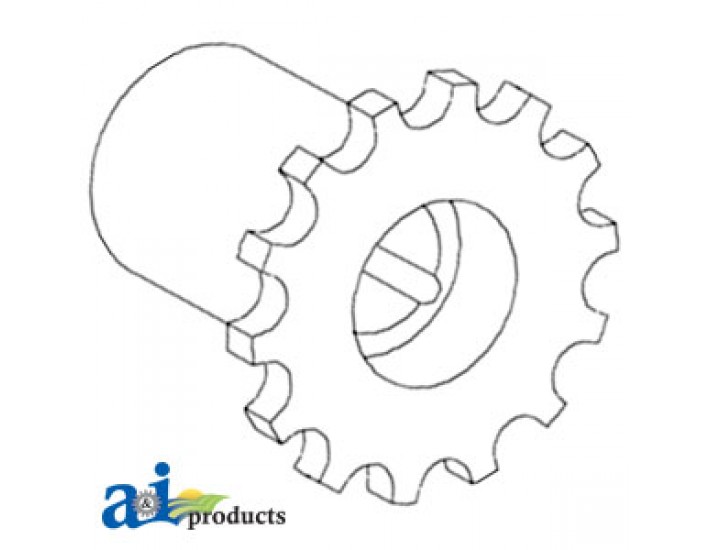 AH96938 - Sprocket, Shaft w/ Reverser, Front (Variable) 	