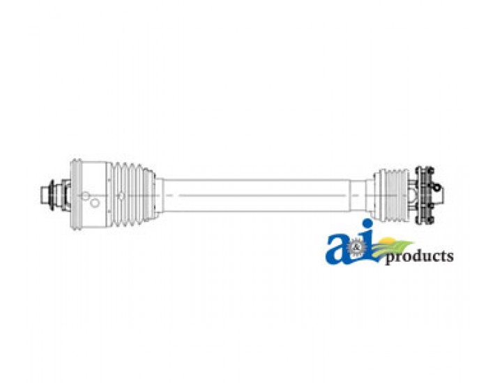 BPCVG121R0116 - Complete Sz 6 Sft El Cv Free Rotation Driveline W/ Friction Clutch