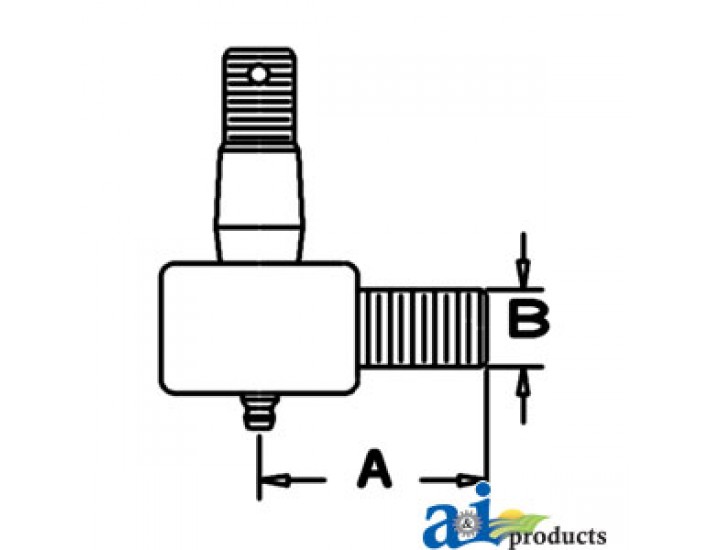 D9NN3A303AB - Cylinder End, Power Steering (Male Thread)	