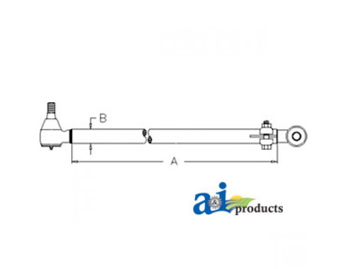 E0NN3304AB - Drag Link Tube w/ End	