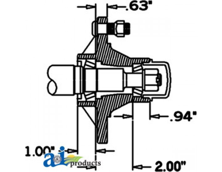 HS16505S55 - Hub & Spindle Assy.	
