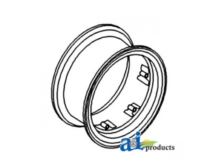 NCA1020B - Rim, Rear Wheel 10 X 28 6 Loop