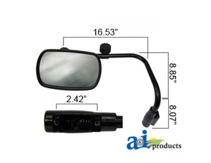 VLD1034 - Mirror Assembly, Universal Extendable, Glass (LH) 	