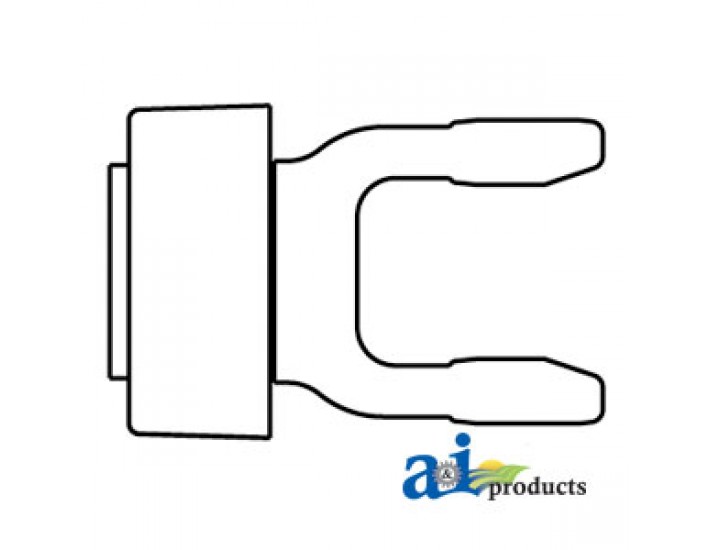 W362421 - Tractor Yoke, Splined 1 3/8 - 21 Spline w/ AS Lock 	