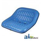 CS668-8V - Seat, 19" Pan, Steel, 7" X 2" Backs, BLU VINYL