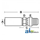 MPX-04-04 - (HC-MPX) Male NPTF - Pipe Swivel - Straight