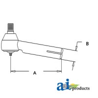 1028098M91 - Tie Rod, Inner (LH)	