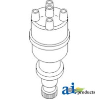 107304C91-12V - Distributor, New, Electronic Ignition, 12 Volt Ne