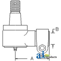 1277261C1 - Cylinder End, Power Steering (MFWD) 	