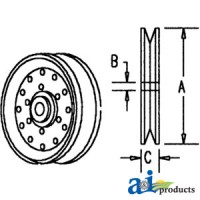 1315269C2 - Pulley, Idler (V-belt) 	