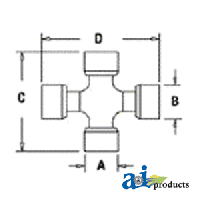 1330586C1 - Kit, Cross & Bearing Repair 	