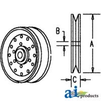 1315269C2 - Pulley, Idler (V-belt) 	